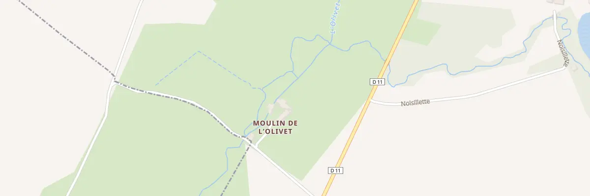 Plan du 1 Le Moulin d’Olivet à Orbigny
