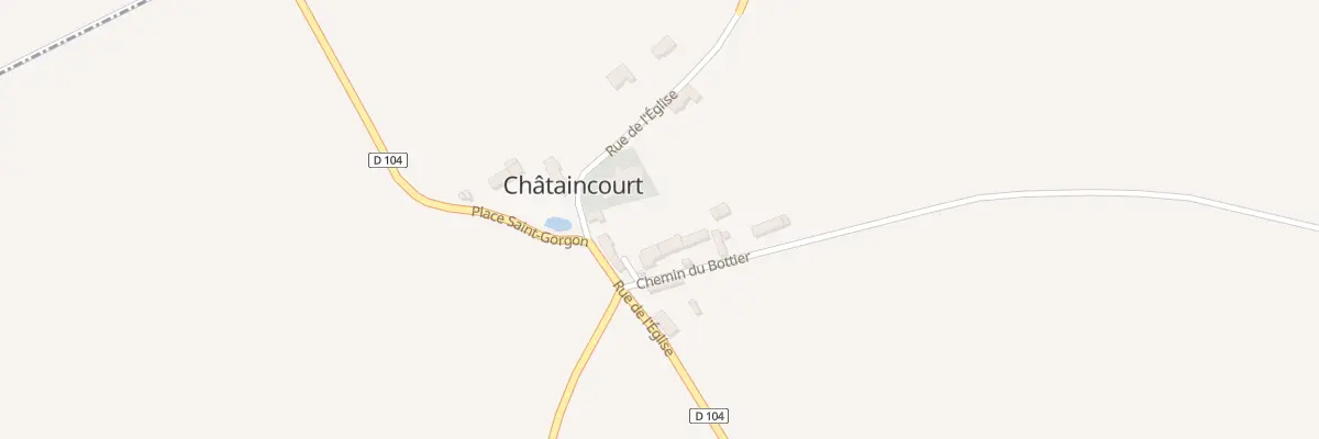 Plan du 1 Che du Bottier à Châtaincourt