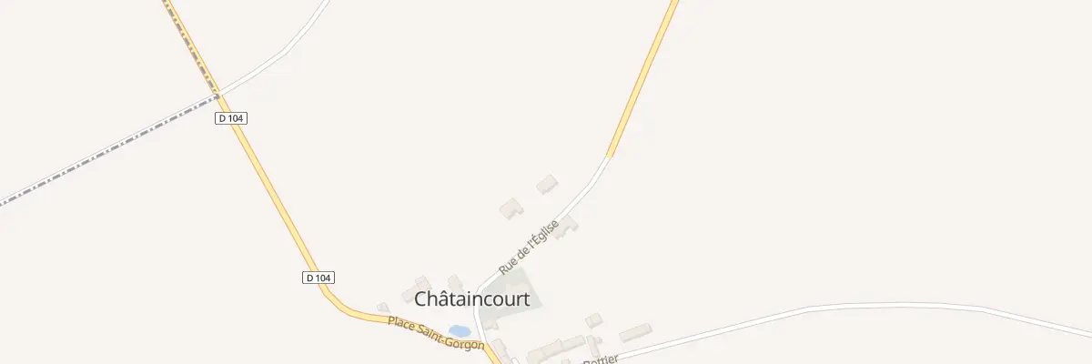 Plan du 3 Rue de l’Église à Châtaincourt