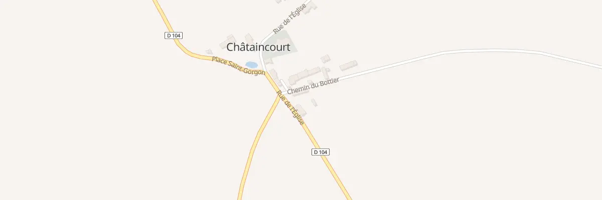 Plan du 2 Rue de l’Église à Châtaincourt