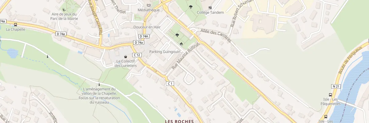 Plan du 1 Rue Claude Monet à Isle