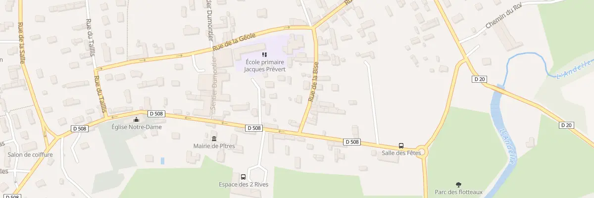 Plan du 2 Rue de la Bise à Pîtres