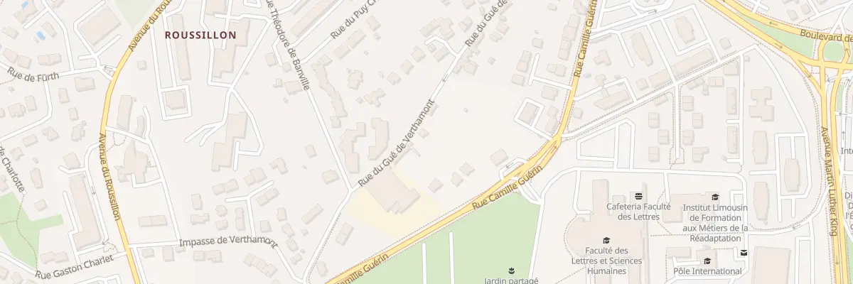 Plan du 55 Rue du Gué de Verthamont à Limoges