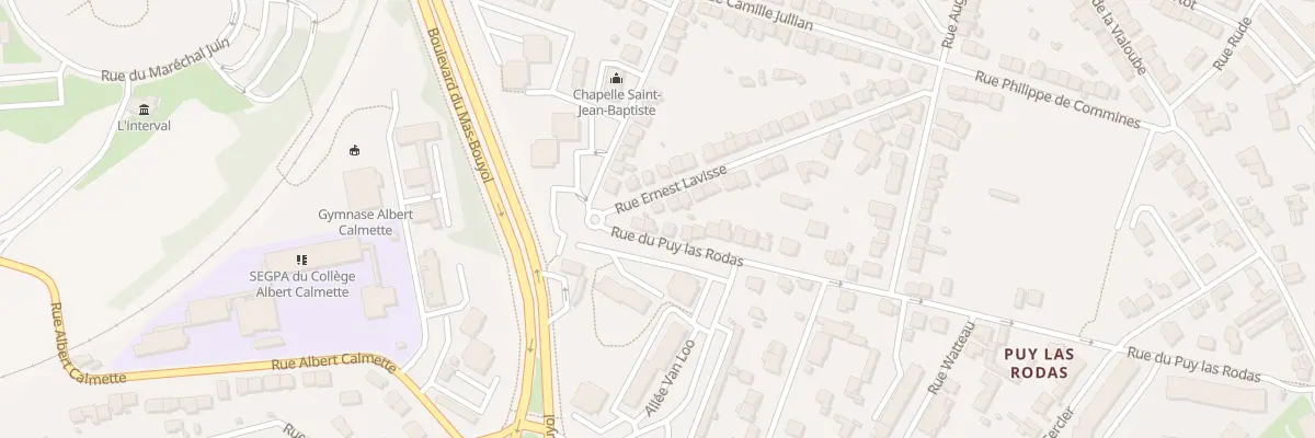 Plan du 136 Rue du Puy Las Rodas à Limoges