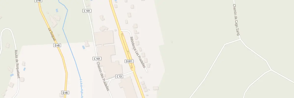 Plan du 5291 Las Pradelles à Castelfranc