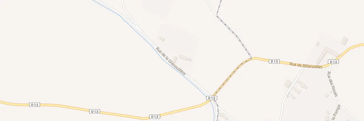 Plan du 6 Rue de la Grenouillere à Billancelles