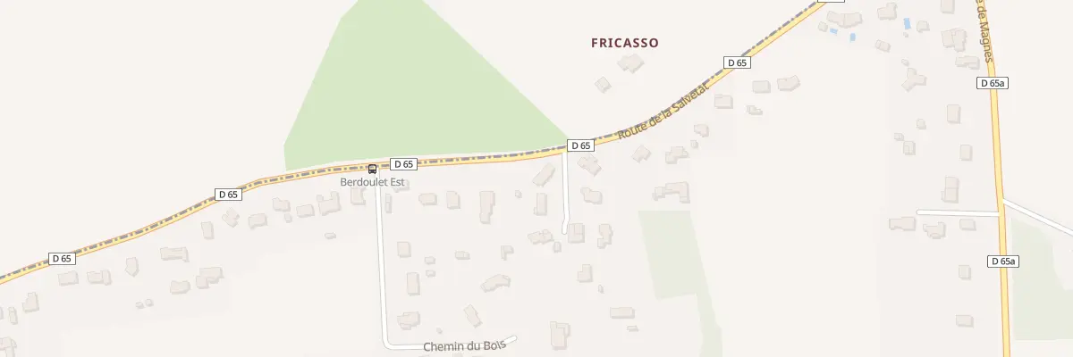 Plan du 1 Rte de la Salvetat à Fontenilles