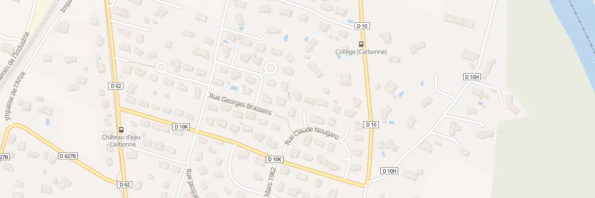 Plan du 3 Rue Claude Nougaro à Carbonne