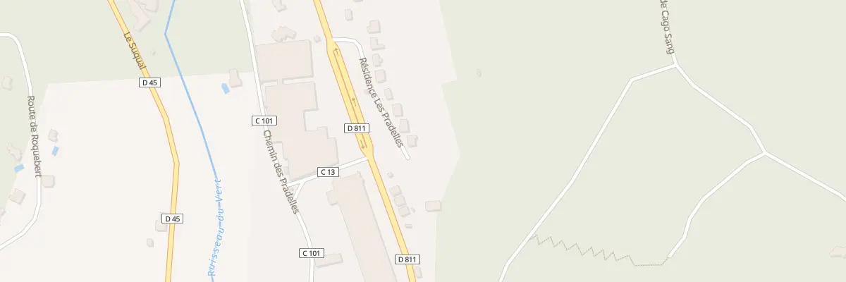Plan du 5119A Las Pradelles Basses à Castelfranc