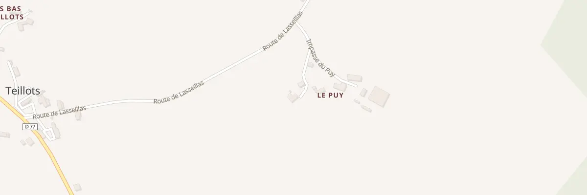Plan du 35 Le Puy à Teillots