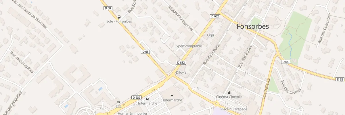 Plan du 1975 Rte de Tarbes à Fonsorbes