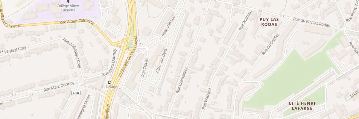 Plan du 36 Rue Brémontier à Limoges