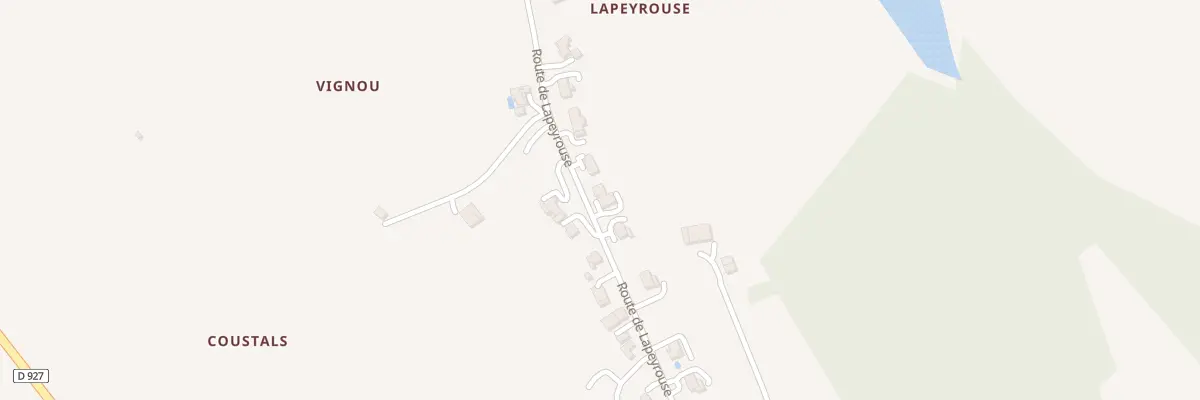 Plan du 890 Rue N-D de Lapeyrouse à Lafrançaise