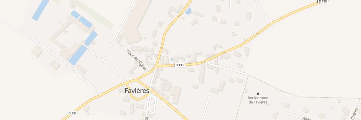 Plan du 3 Rue du Bois Moulin à Favières