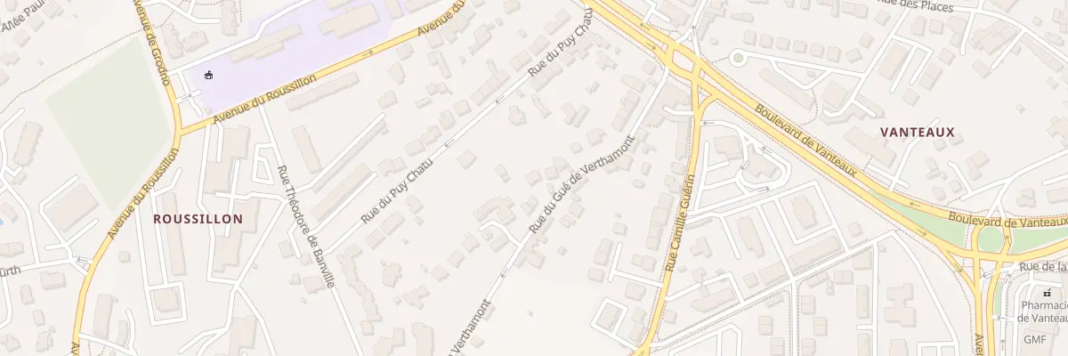 Plan du 30 Rue du Gué de Verthamont à Limoges