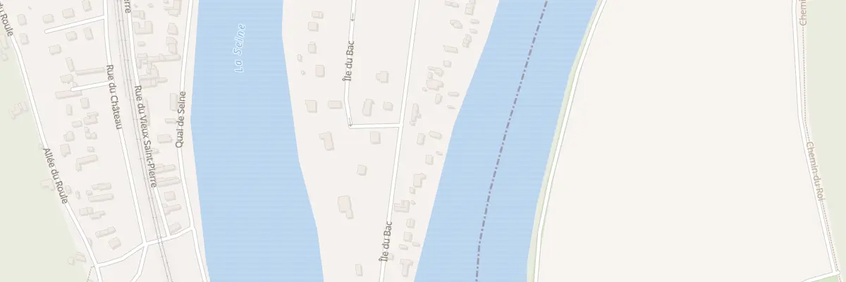 Plan du 49 Ile du Bac à Saint-Pierre-du-Vauvray