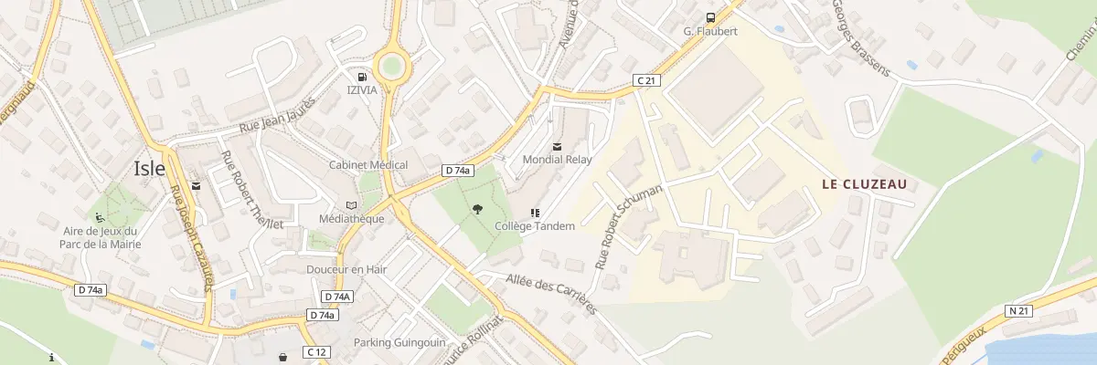 Plan du 8 Rue du Cluzeau à Isle