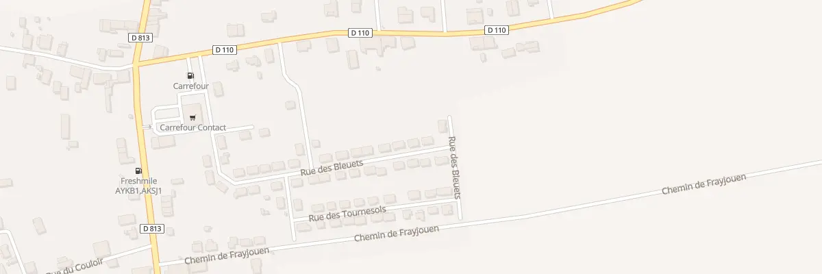 Plan du 5 Rue des Bleuets à Finhan