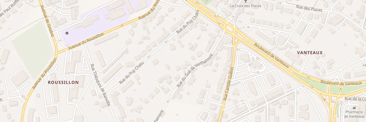 Plan du 28 Rue du Gué de Verthamont à Limoges