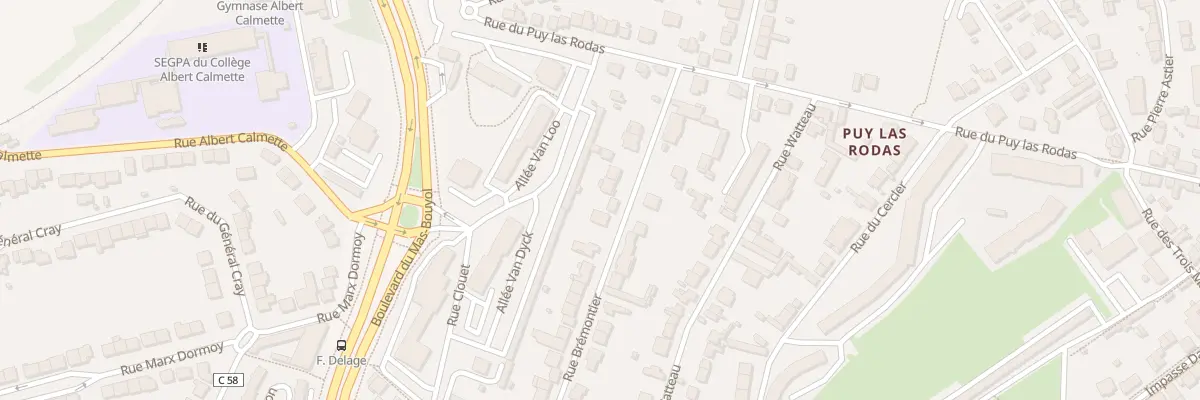 Plan du 24 Rue Brémontier à Limoges