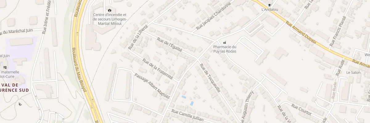 Plan du 61 Rue Fustel de Coulanges à Limoges