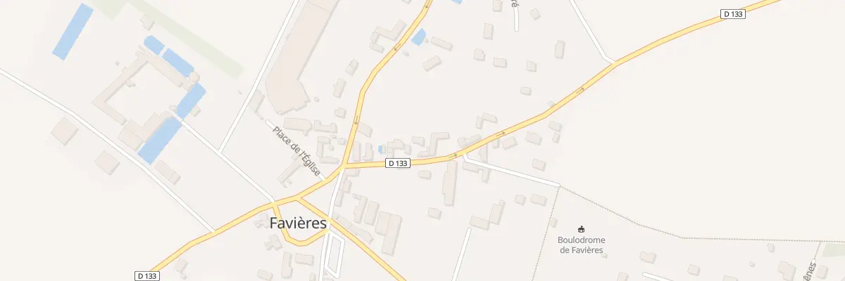 Plan du 5 Rue du Bois Moulin à Favières