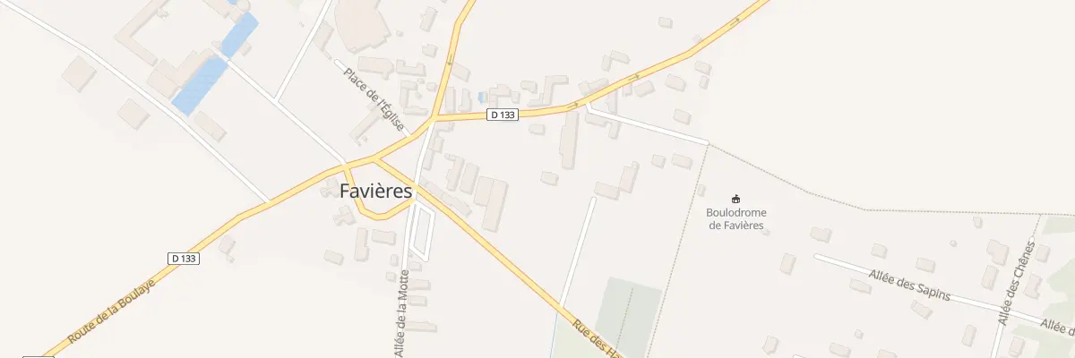 Plan du 4T Rue du Bois Moulin à Favières