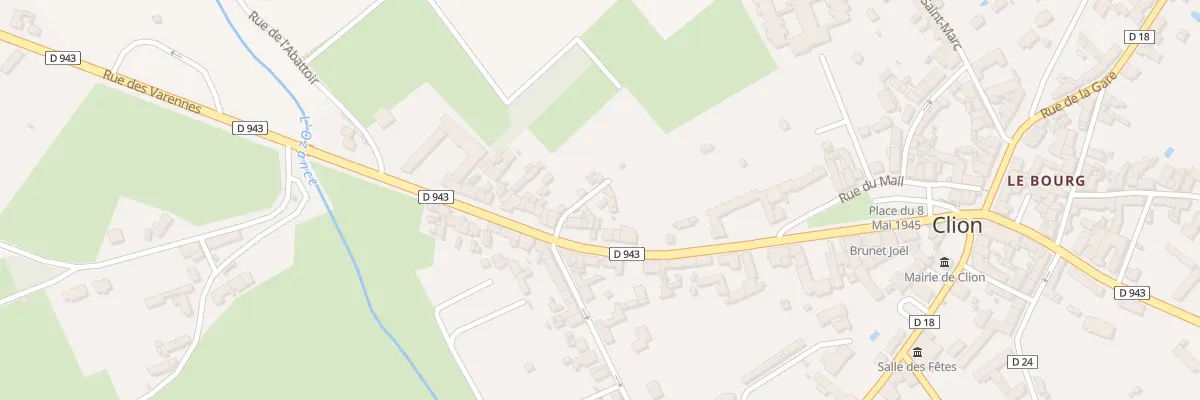 Plan du 2 Imp du Pied de Bourges à Clion
