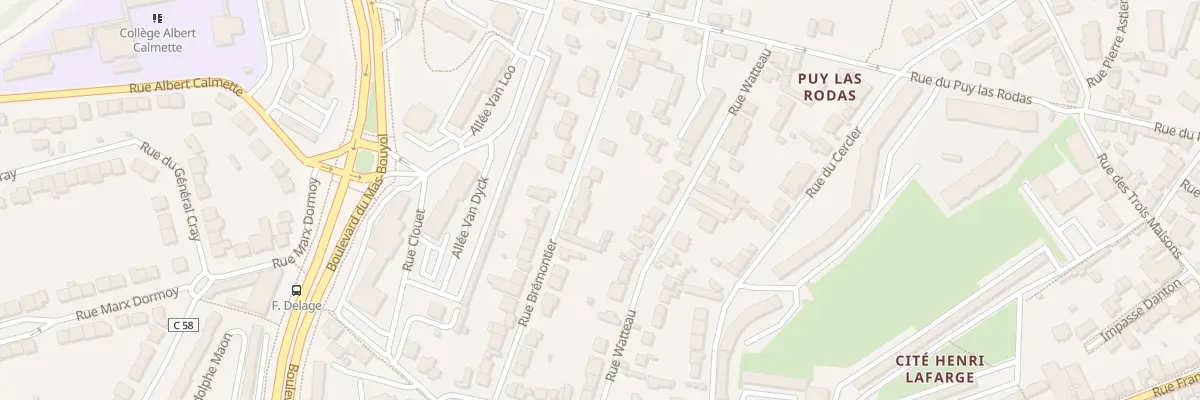 Plan du 33 Rue Brémontier à Limoges