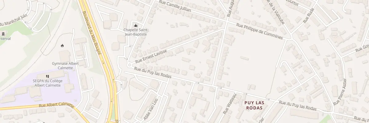 Plan du 118 Rue du Puy Las Rodas à Limoges