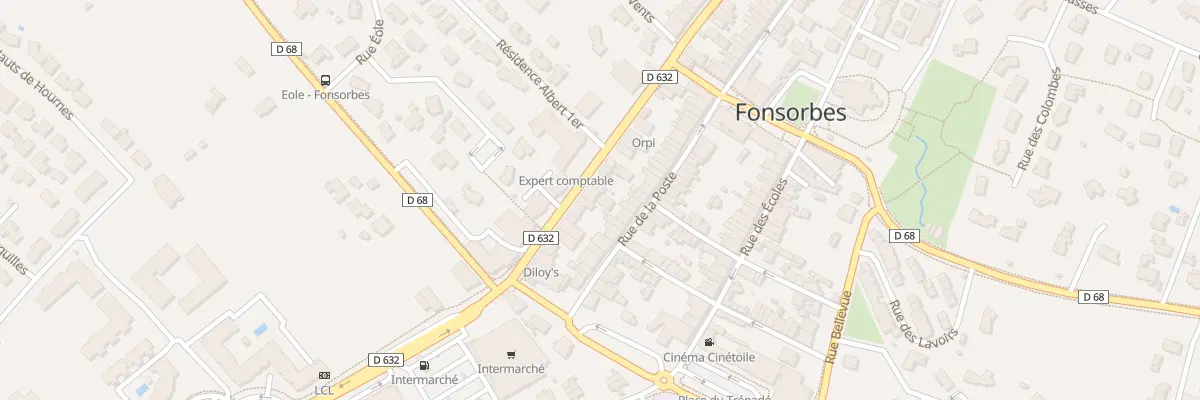Plan du 2078 Rte de Tarbes à Fonsorbes