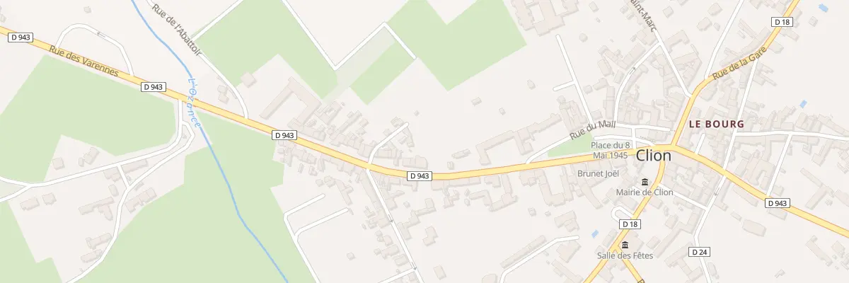 Plan du 2 Rue Nationale à Clion