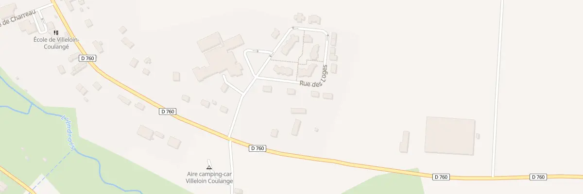 Plan du 8 Rue des Loges à Villeloin-Coulangé
