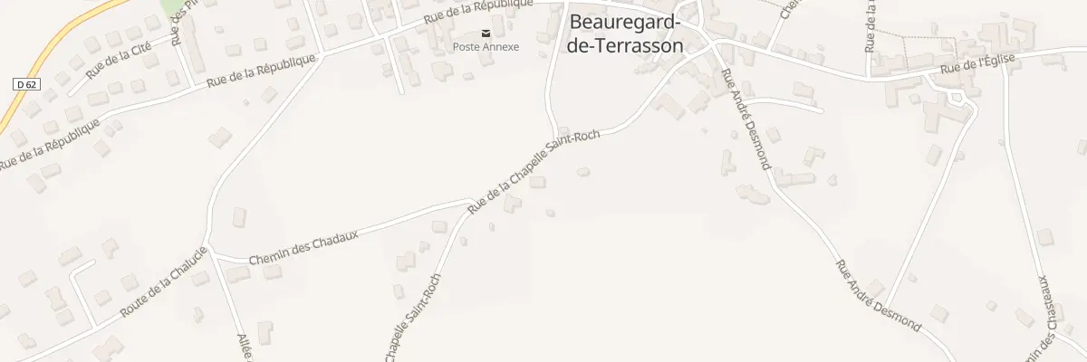 Plan du 3 Rue de la Chapelle St Roch à Beauregard-de-Terrasson