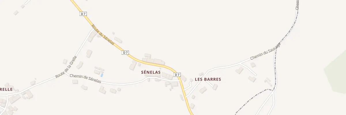 Plan du 14 Rte de Sénélas à Saint-Jouvent