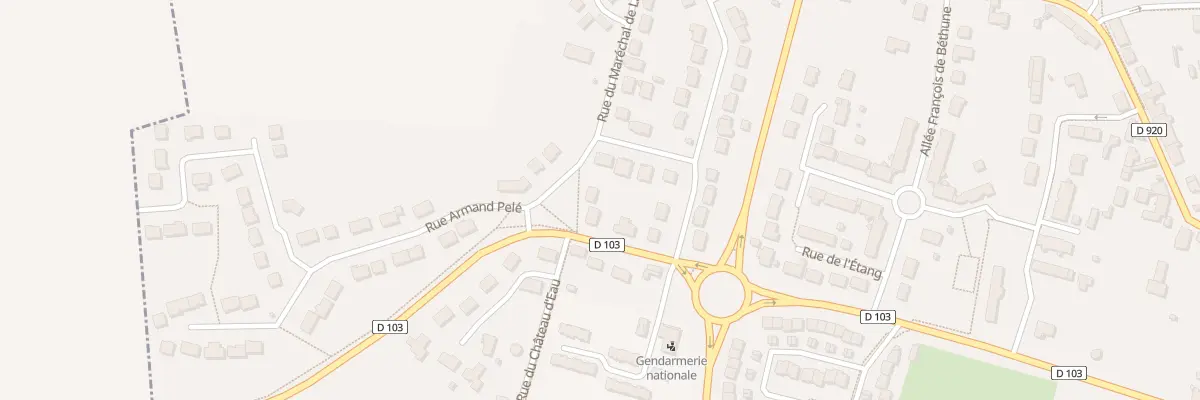 Plan du 3 Rue Mal de Lattre de Tassigny à Courville-sur-Eure