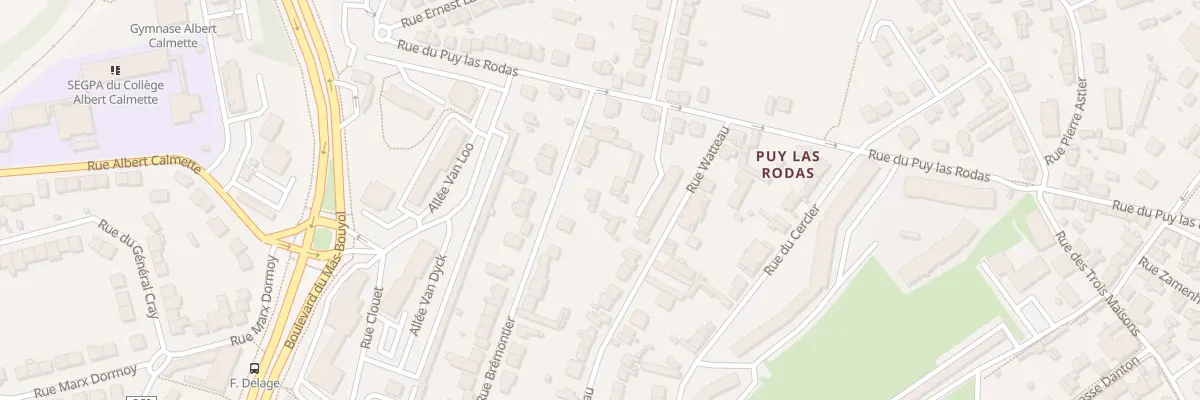 Plan du 15 Rue Brémontier à Limoges