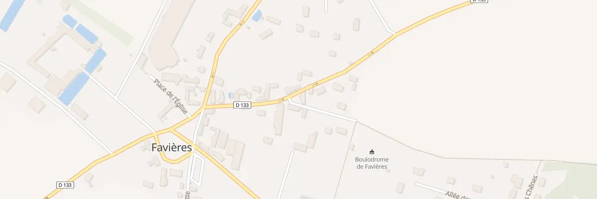 Plan du 8 Rue du Bois Moulin à Favières