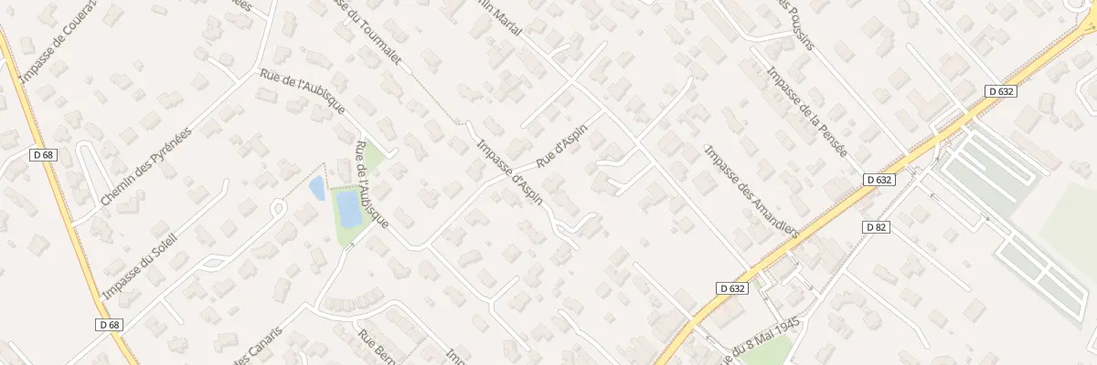 Plan du 1 Rue d’Aspin à Fonsorbes