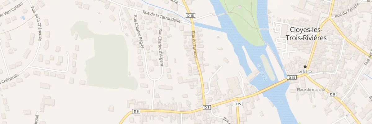 Plan du 25 Rue du Torrent à Cloyes-les-Trois-Rivières