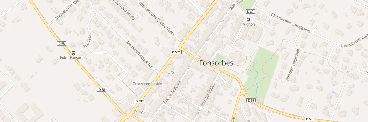 Plan du 49 Rue de la Poste à Fonsorbes
