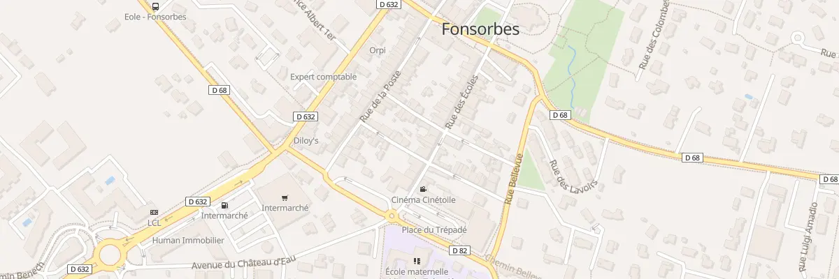 Plan du 7 Rue des Ecoles à Fonsorbes