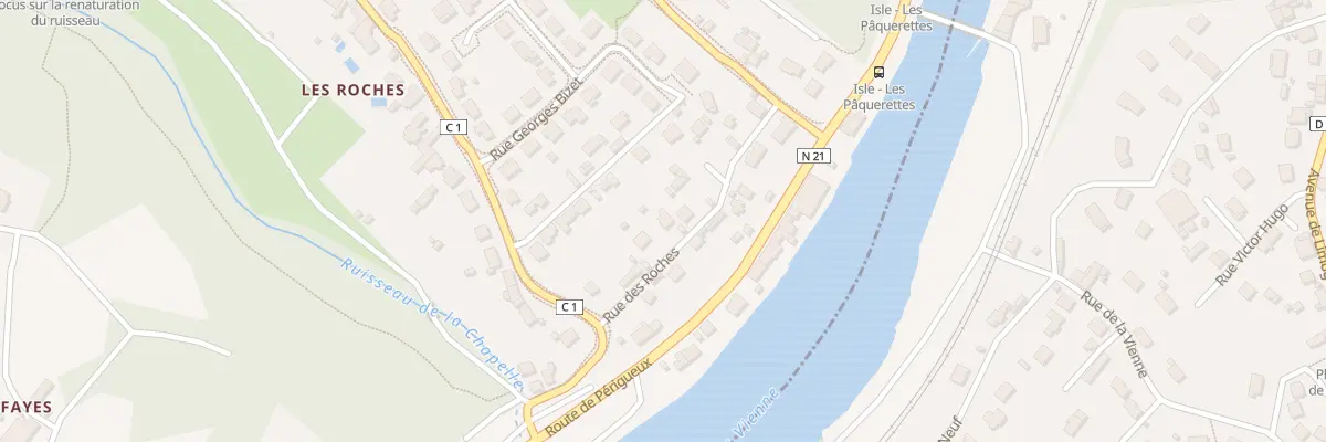 Plan du 7 Rue des Roches à Isle