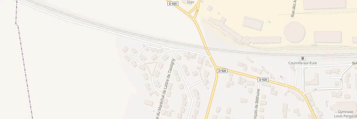 Plan du 28 Rue du Marechal Leclerc à Courville-sur-Eure