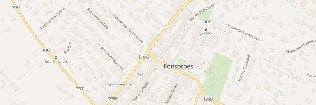 Plan du 5 Rue du huit Mai 1945 à Fonsorbes