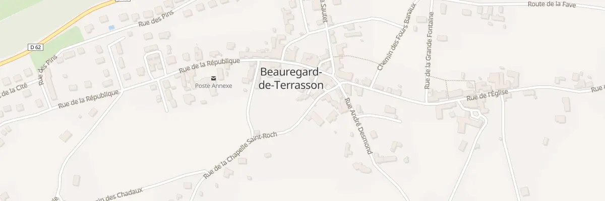 Plan du 2B Rue de la Chapelle Saint Roch à Beauregard-de-Terrasson