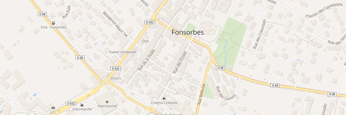 Plan du 19 Rue des Ecoles à Fonsorbes