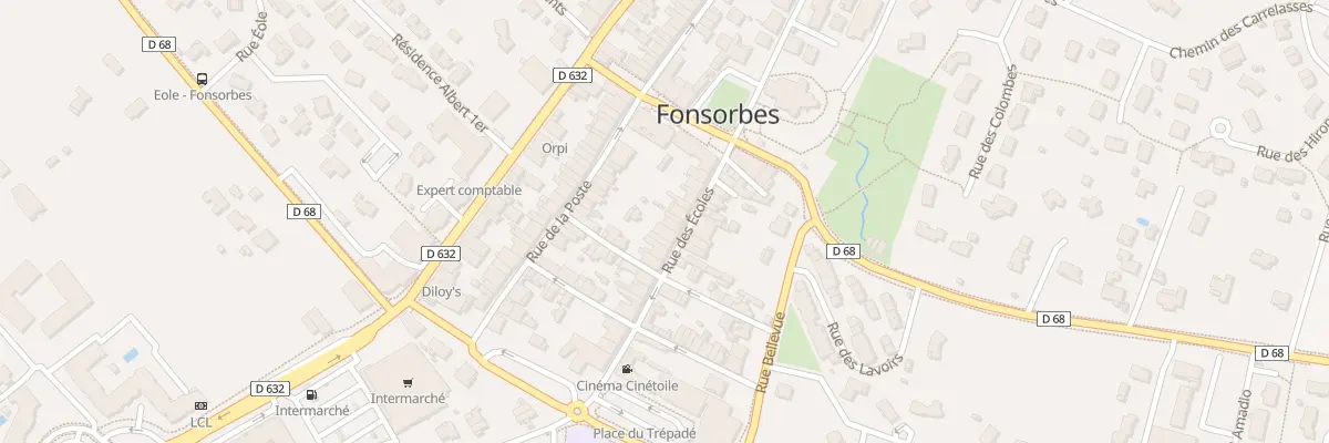 Plan du 17 Rue des Ecoles à Fonsorbes