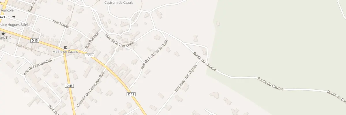 Plan du 2549 Rte du Causse à Cazals