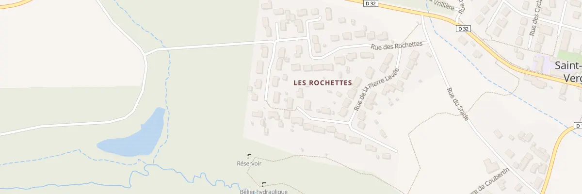 Plan du 22 Rue de la Pierre Levee à Saint-Lubin-en-Vergonnois